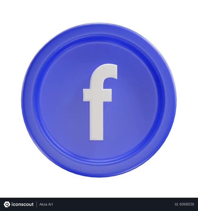 Free Facebook Logo 3D Icon