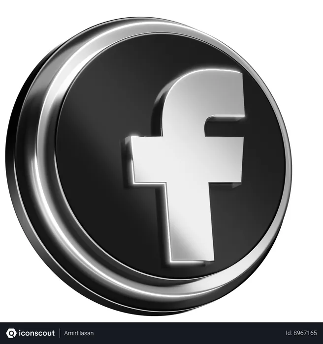 Free Facebook Logo 3D Icon