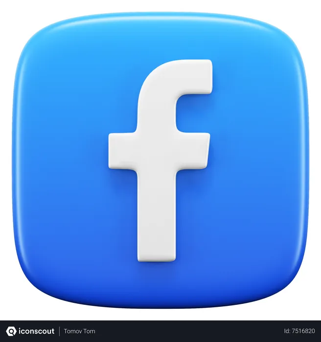 Free Facebook Logo 3D Icon