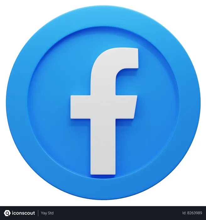 Free Facebook Logo 3D Icon