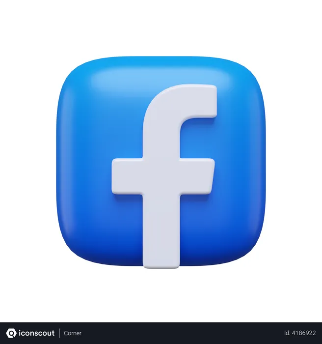 Free Facebook Logo 3D Logo