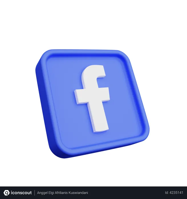 Free Facebook Logo 3D Icon