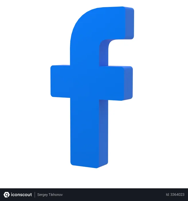 Free Facebook  3D Illustration