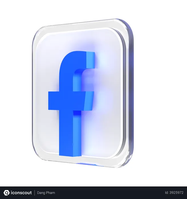 Free Facebook Logo 3D Logo