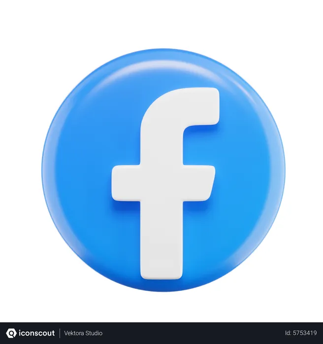 Free Facebook Logo 3D Icon