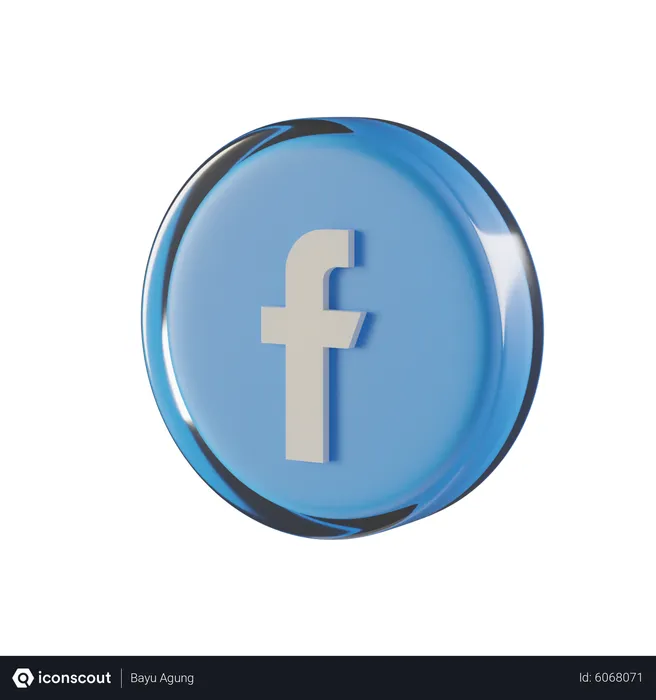 Free Facebook Logo 3D Icon