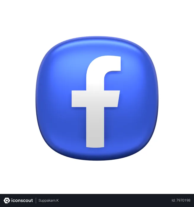 Free Facebook Logo 3D Icon