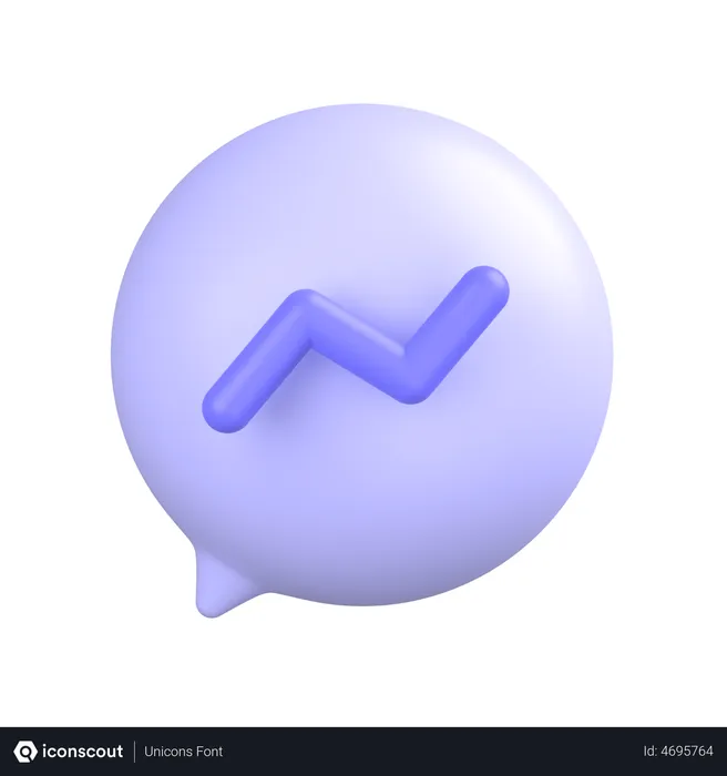 Free Facebook-messenger-1 Logo 3D Icon