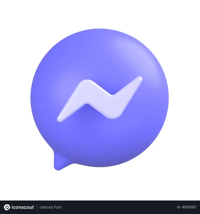 Free Facebook-messenger-2 Logo 3D Icon