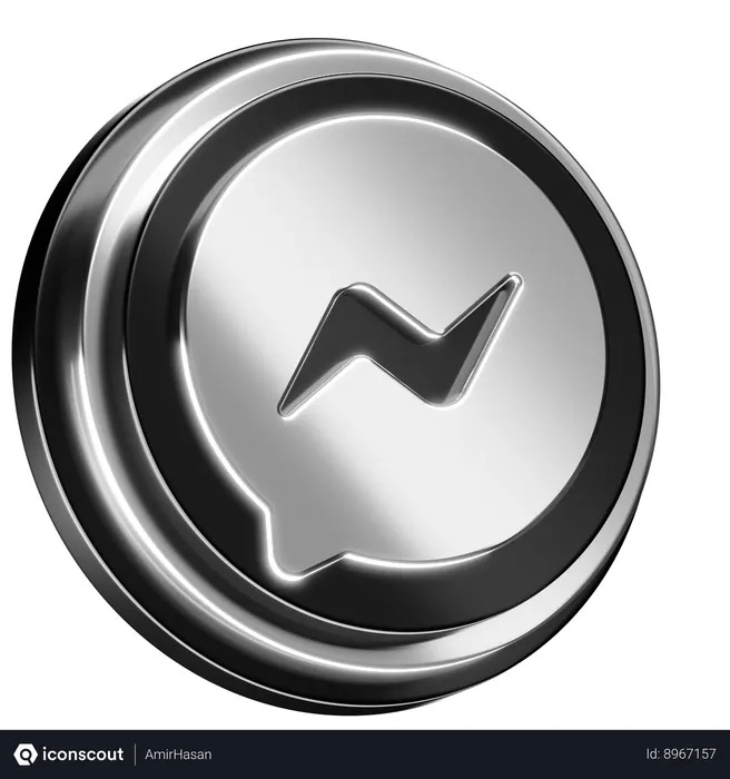 Free facebook messenger 3d icon free download logos 3d icons iconscout