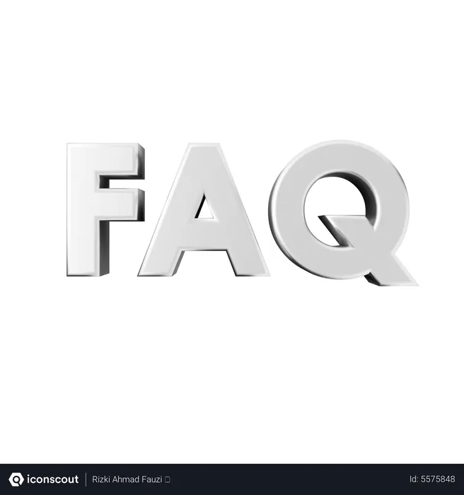 Free Faq  3D Icon