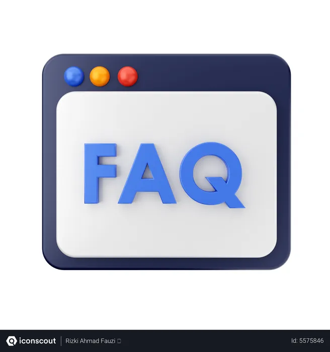 Free Faq Web  3D Icon