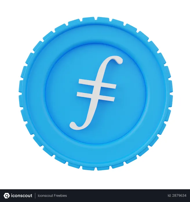 Free Filecoin  3D Illustration