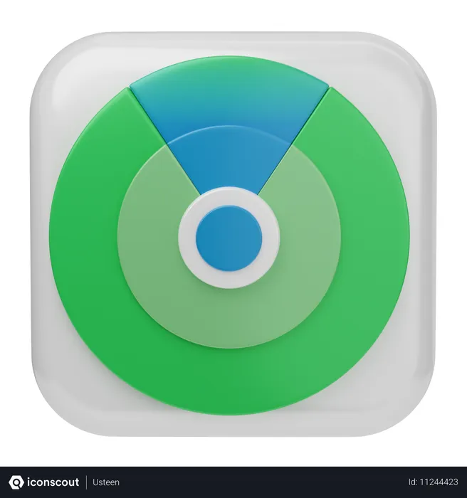 Free Find My Ios Logo 3D Icon