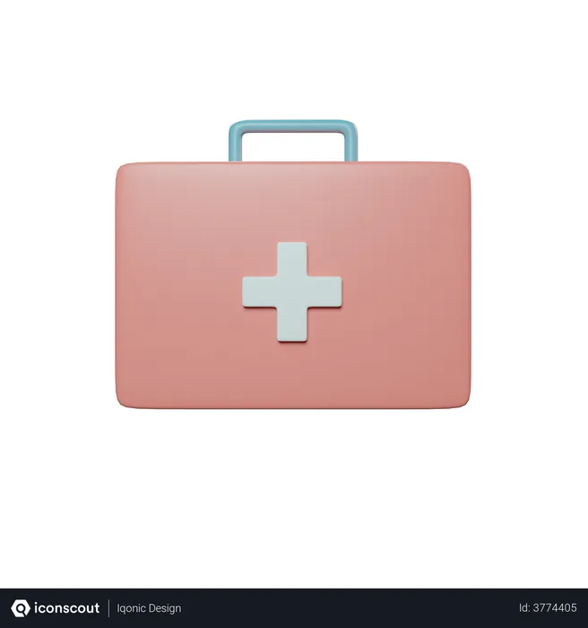 Free First Aid Kit  3D Illustration