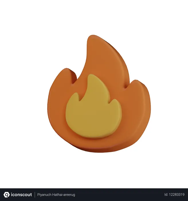 Free 불꽃  3D Icon