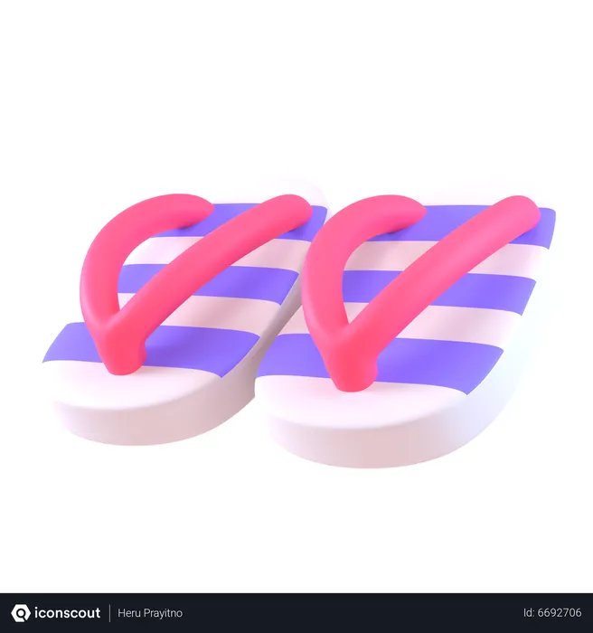 Free Flip Flop  3D Icon
