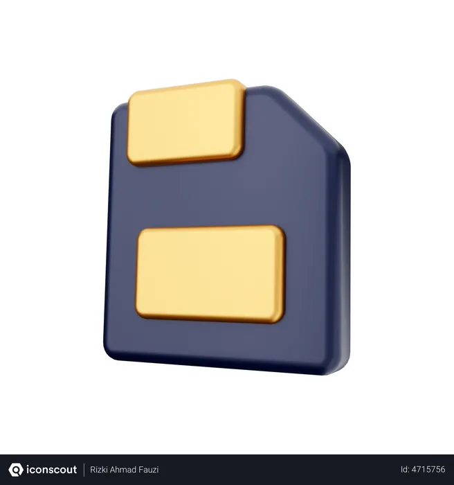 Free Floppy Disk  3D Illustration