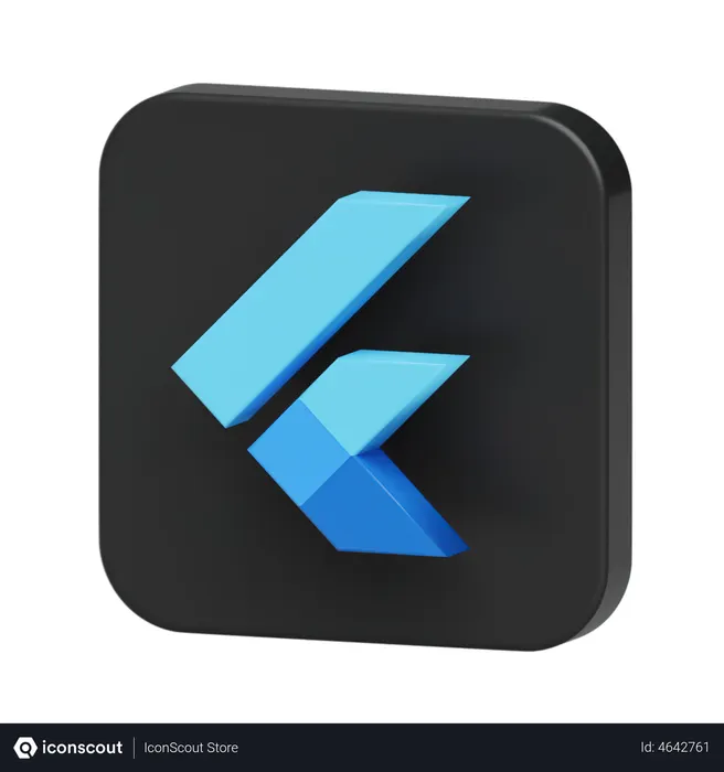 Free Flutter Logo Logo 3D Icon