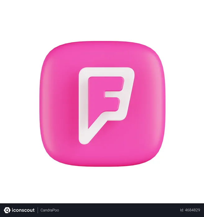 Free 3d Foursquare Logo SVG, PNG Icon, Symbol. Download Image.