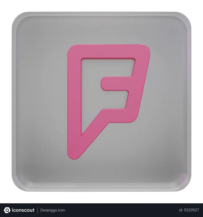 Free 3d Foursquare Logo SVG, PNG Icon, Symbol. Download Image.