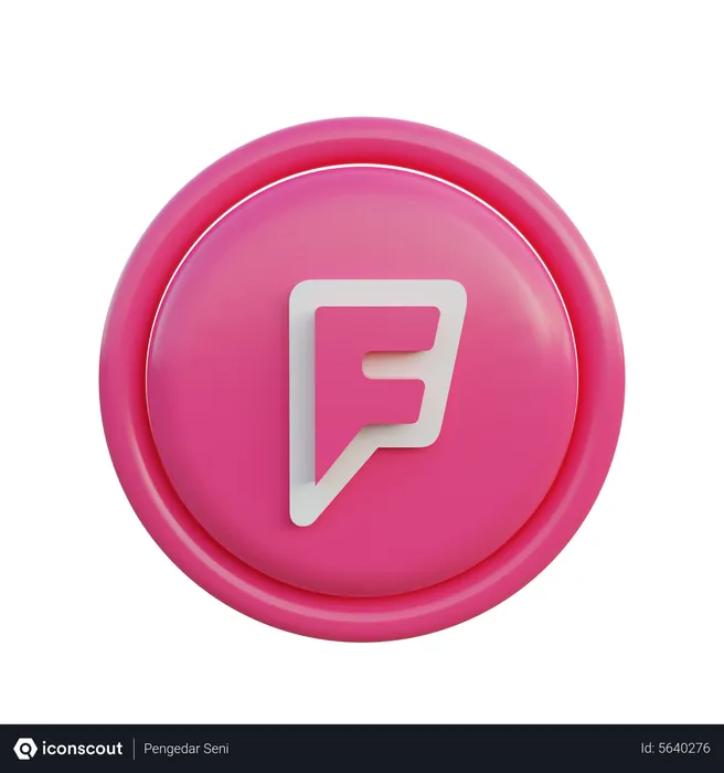 Free Foursquare Logo 3D Icon