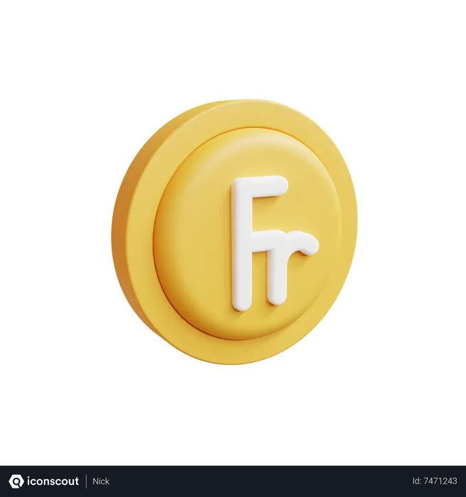 Free Franc  3D Icon