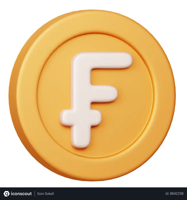 Free Franco Suizo CHF  3D Icon