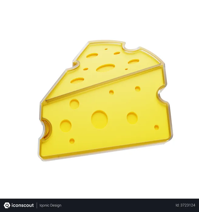 Free Fromage  3D Icon