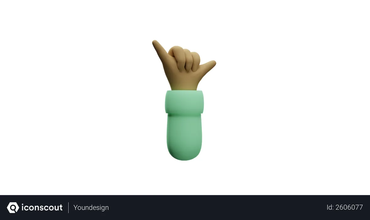 Free Gang hand gesture  3D Icon