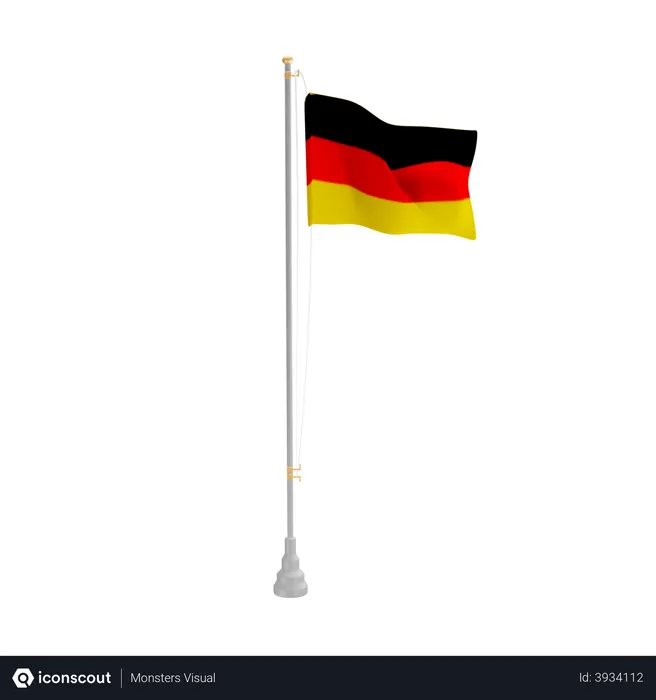 Free German Flag 3D Flag