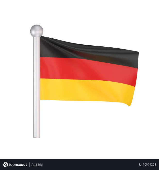 Free Germany Flag  3D Icon