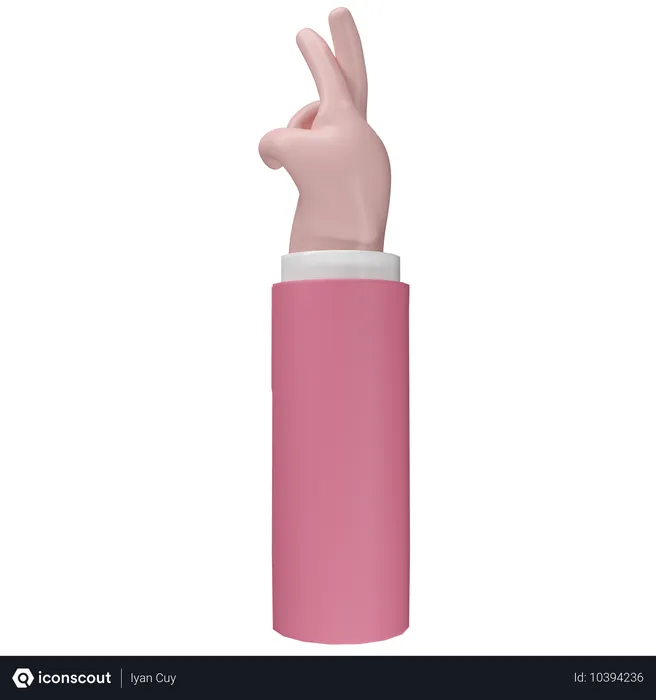 Free Geste de la main du doigt croisé Emoji 3D Icon