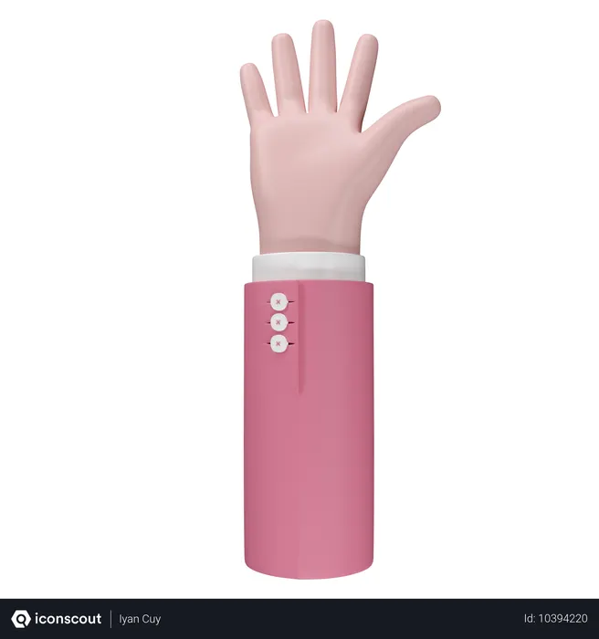 Free Gesto de la mano agitando Emoji 3D Icon