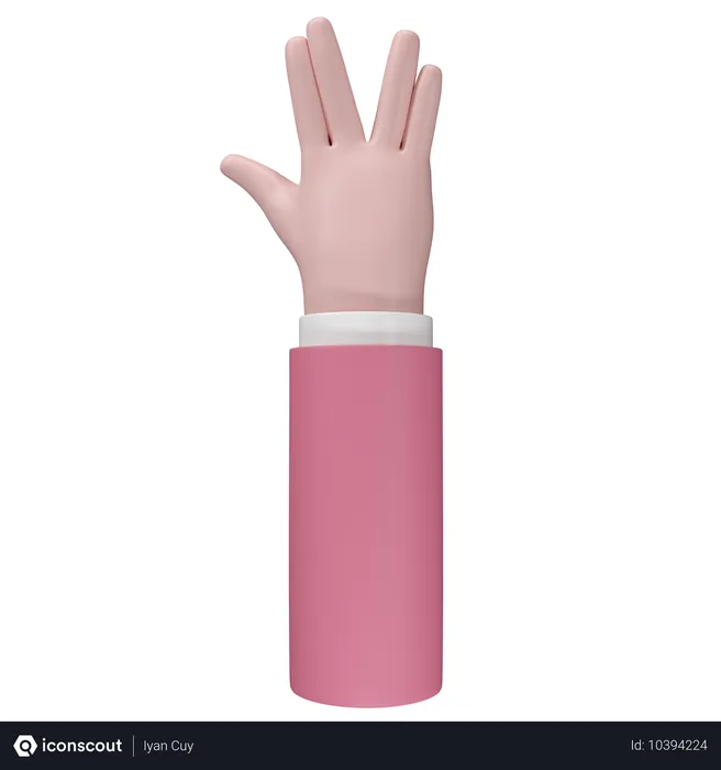 Free Gesto de la mano palma Emoji 3D Icon