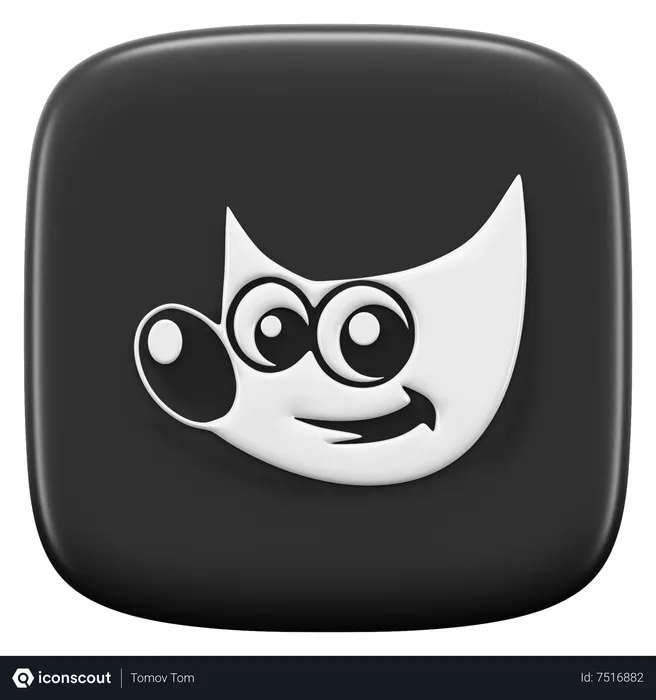 Free Gimp Logo 3D Icon