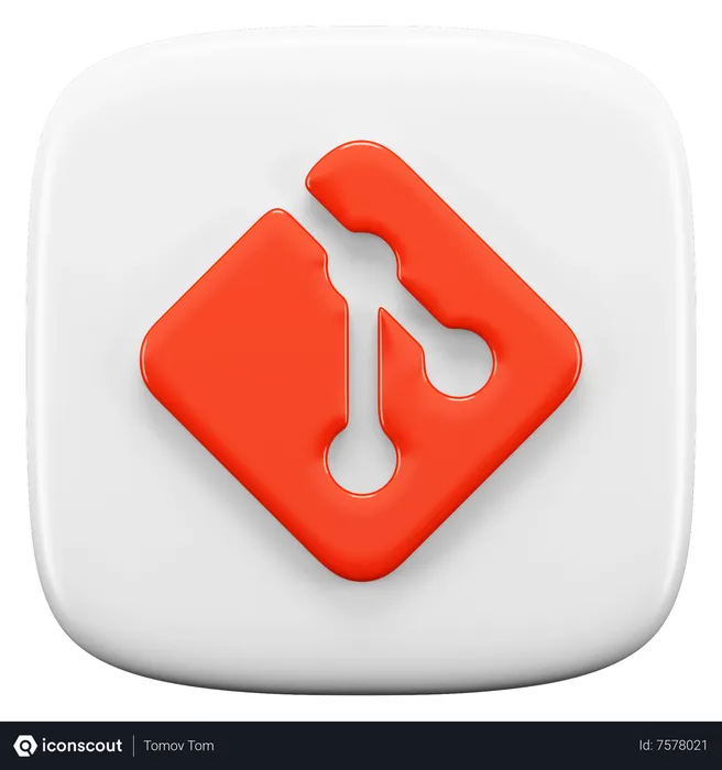 Free Git Logo 3D Icon