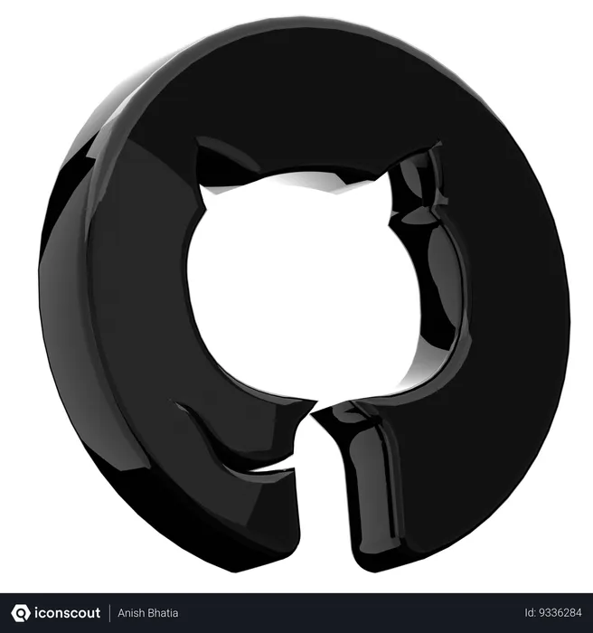 Free Github Logo 3D Icon