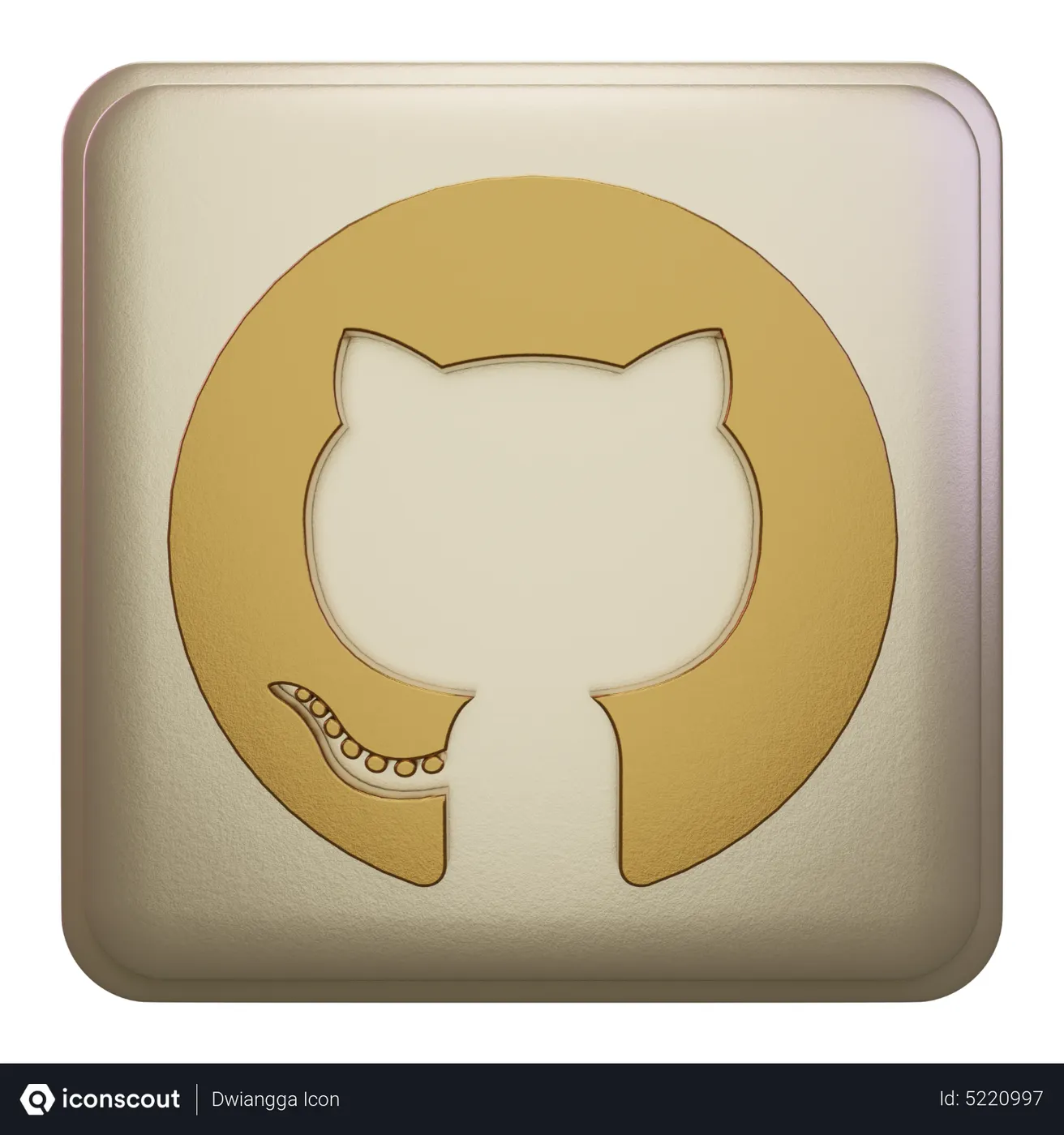Free Github 3D Icon - Free Download Logos 3D Icons | IconScout