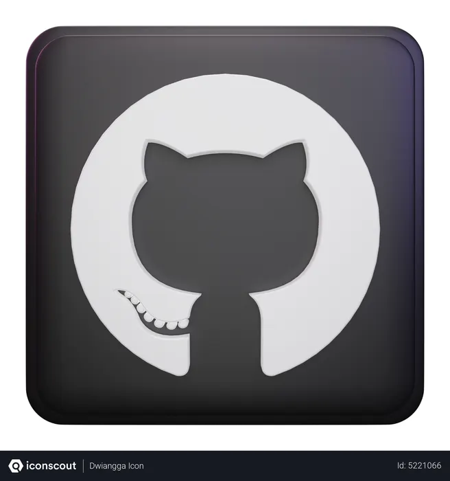 Free Github Logo 3D Icon