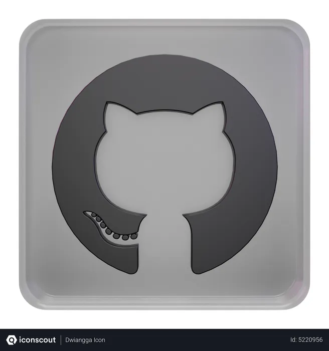 Free Github Logo 3D Icon