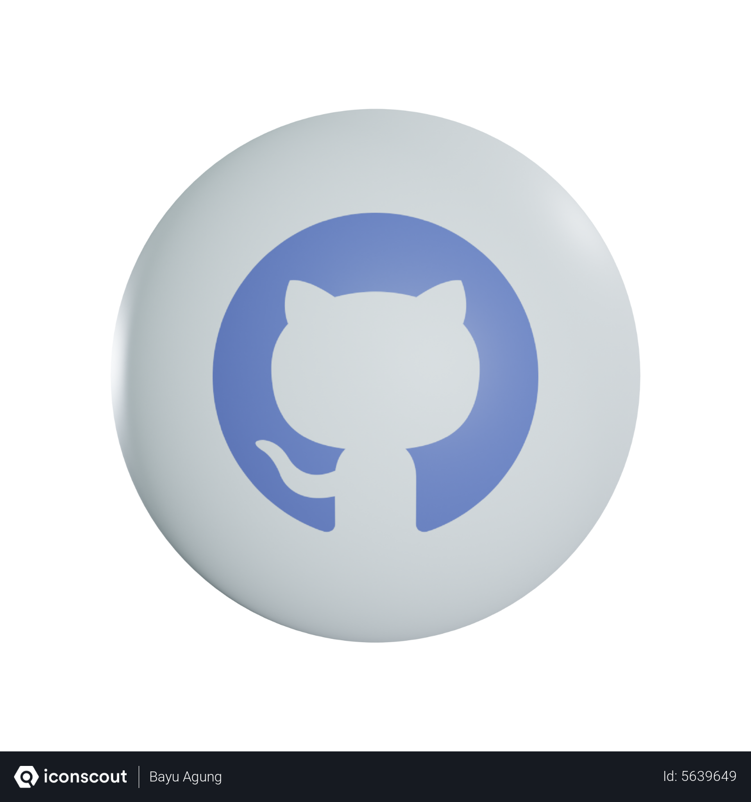 Free Github Logo 3D Icon Download In PNG, OBJ Or Blend Format