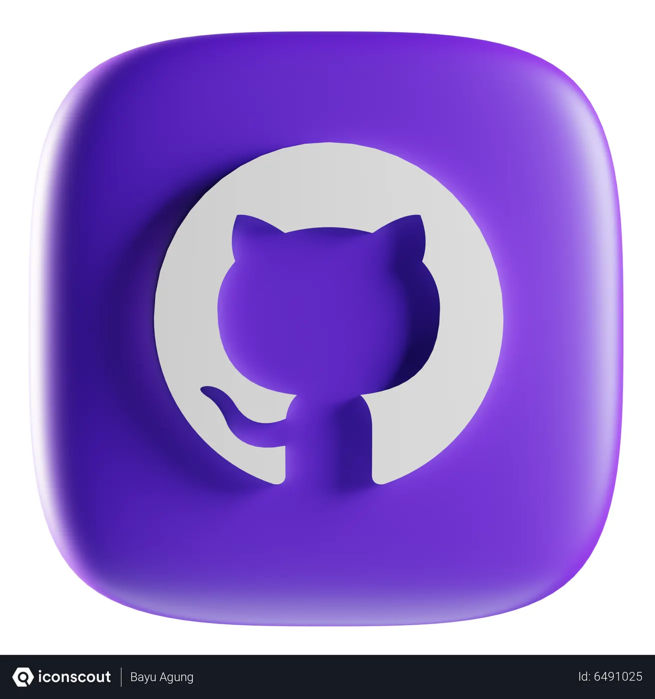 Free Github 3D Icon - Free Download Logos 3D Icons | IconScout