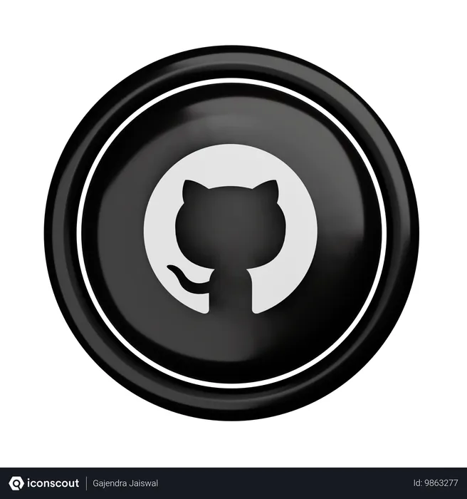 Free Github Logo 3D Icon - Free Download Stickers 3D Icons | IconScout