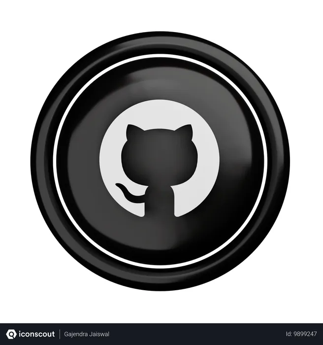 Free Github Logo Logo 3D Icon