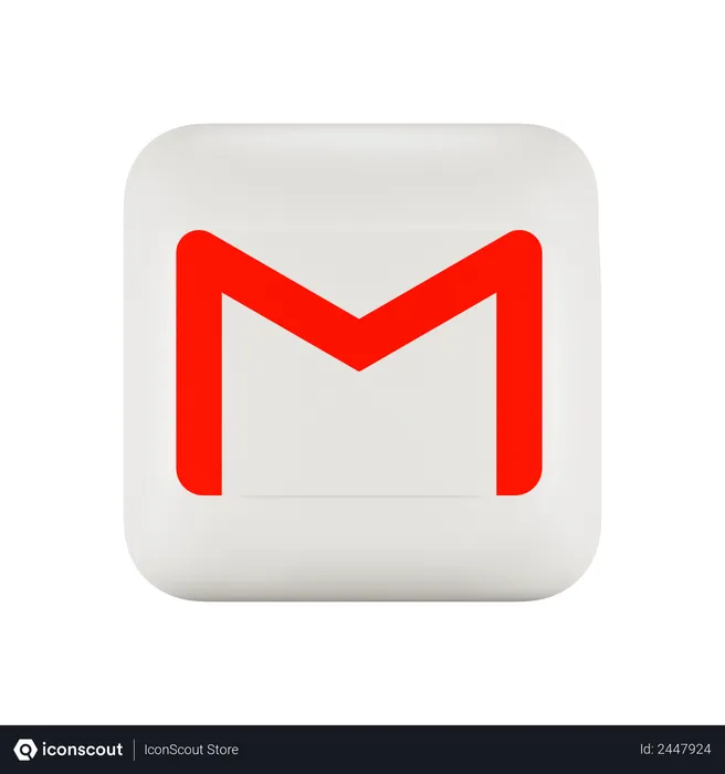 Free Gmail Logo 3D Illustration