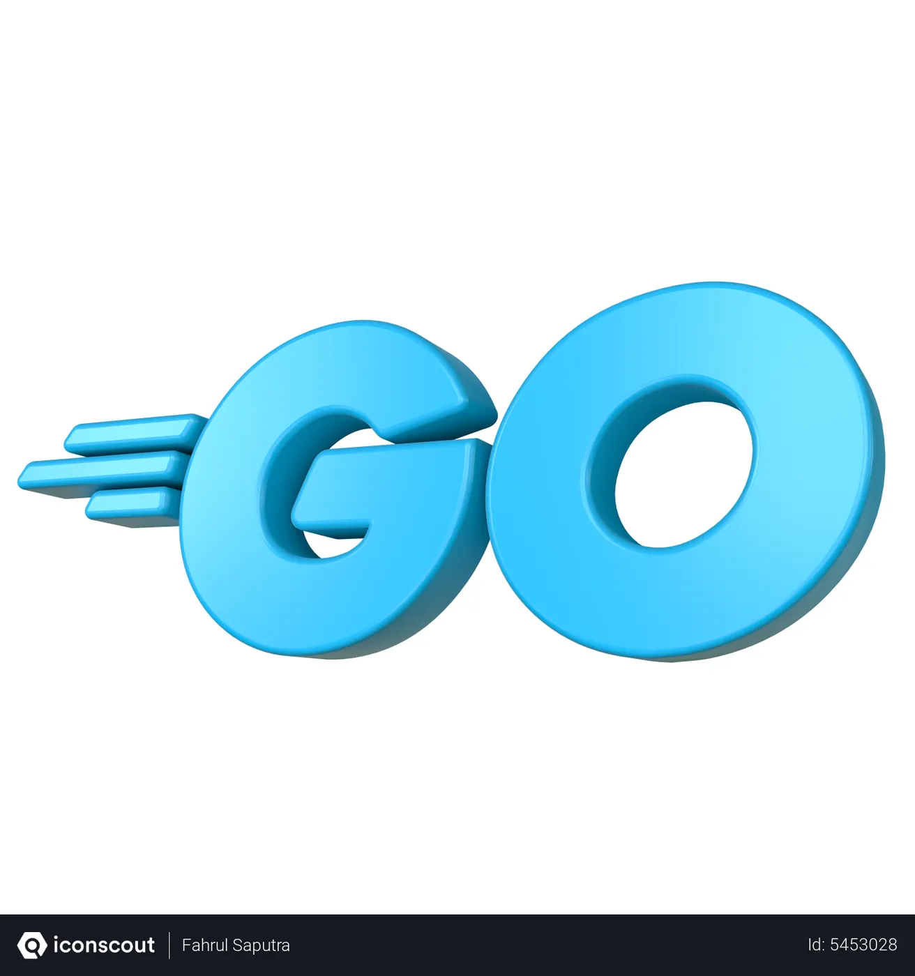 Free Go Language Logo 3D Illustration - Logos 3D Illustrations | PNG ...
