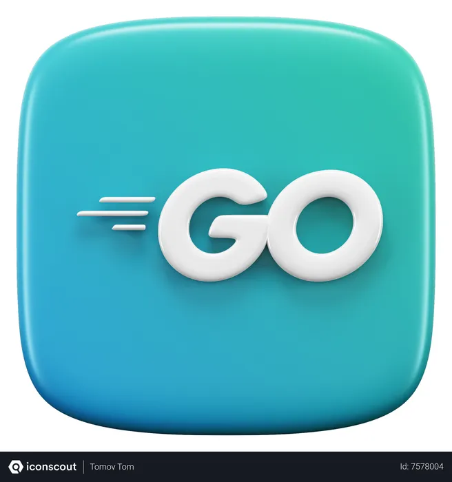 Free Golang Logo 3D Icon