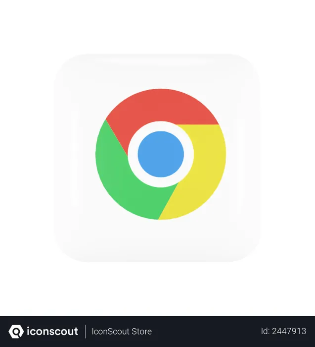 Free Google Chrome Logo 3D Logo