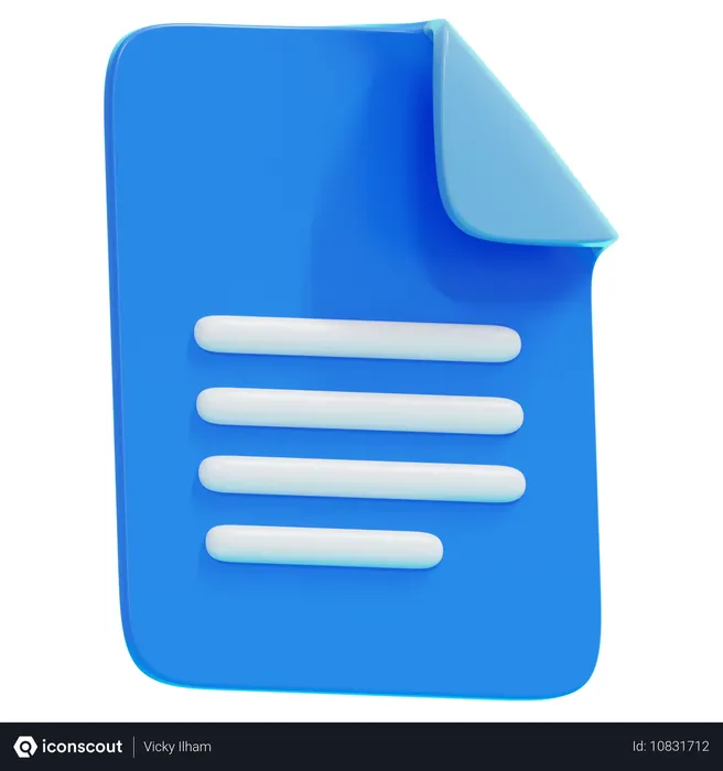 Free GOOGLE DOCS Logo 3D Icon